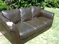 free Brown leather couch